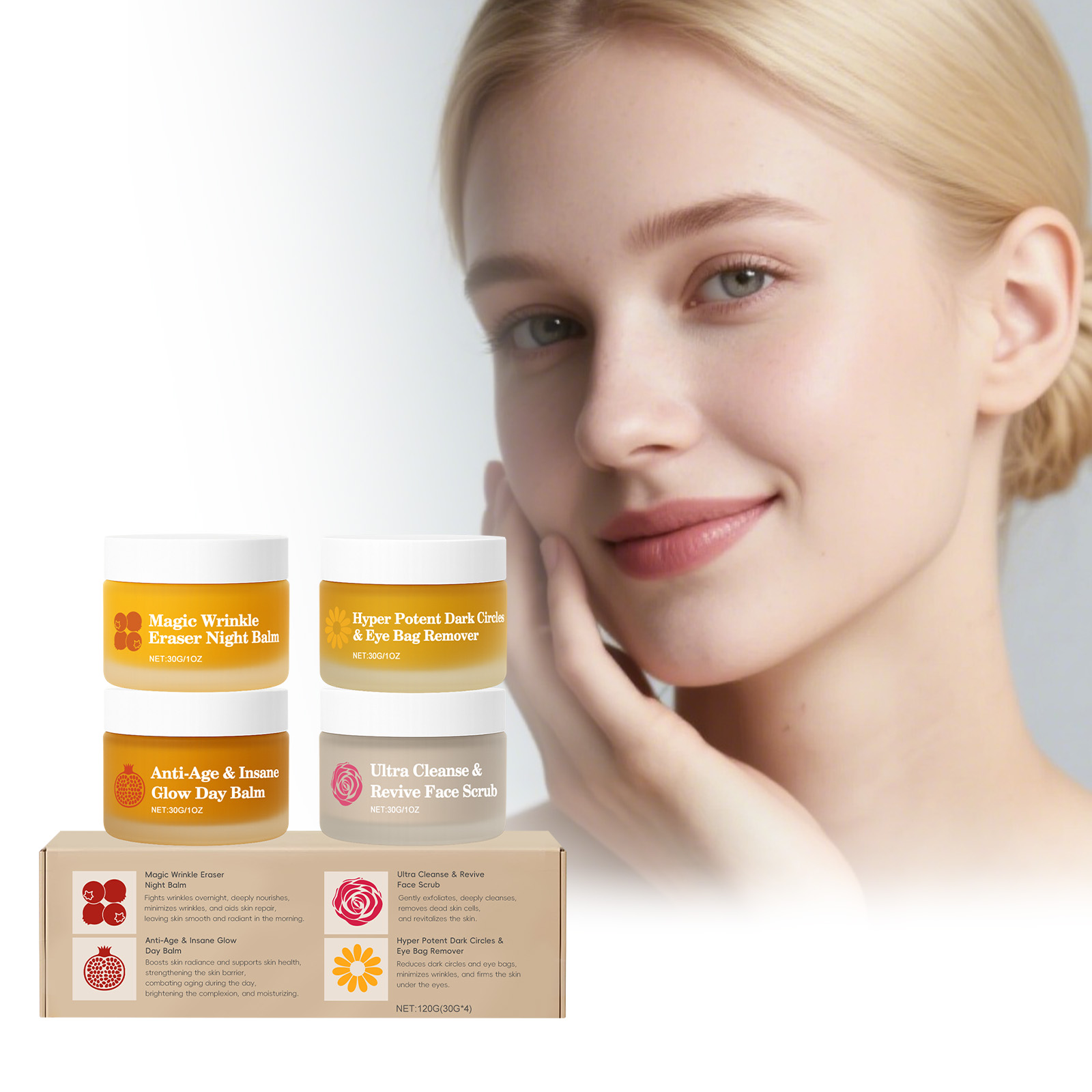 Anti-Aging Face Cream - Wielofunkcyjny zestaw do pielęgnacji skóry dzień