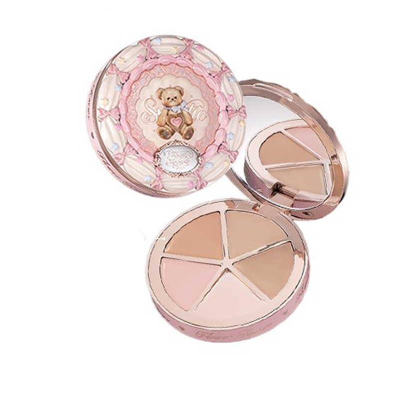 Concealer Full Coverage - FLOWER KNOWS THE SWEETIE BEAR 4-kolorowa