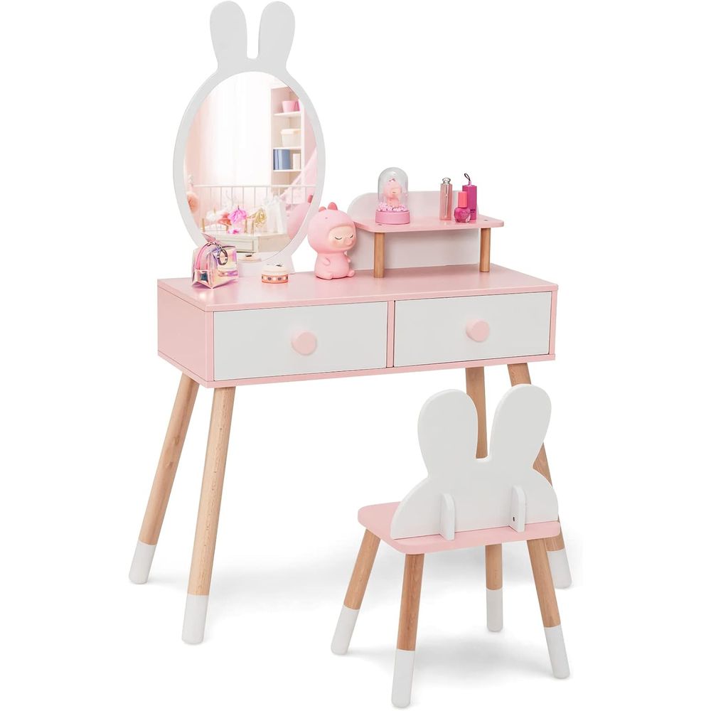 Beauty Makeup Set For Kids - Toaletka dla dzieci EY, zestaw drewnianego