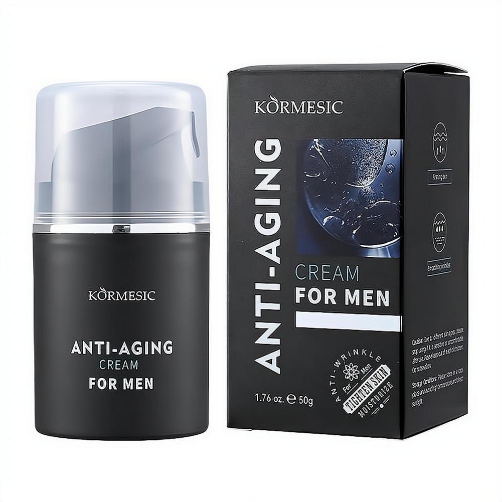 Anti-Aging Face Cream - Męski krem do twarzy przeciwzmarszczkowy, nawilżający,