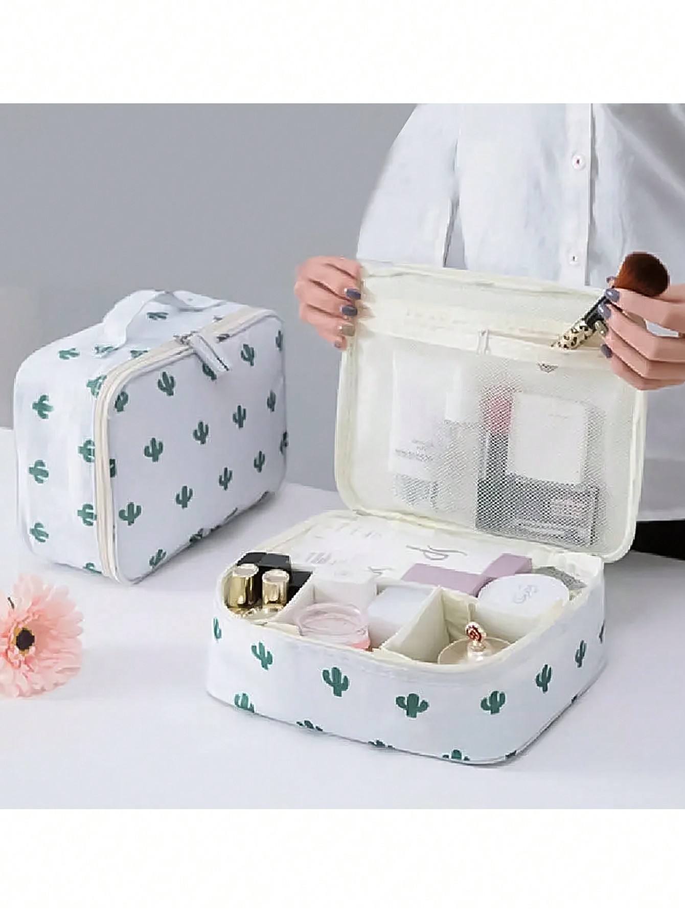 Beauty Preservation Makeup Bag - 1 szt. Wodoodporna kosmetyczka z nadrukiem