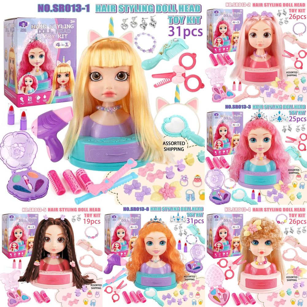 Beauty Makeup Set For Kids - Zestaw do stylizacji włosów dla lalek,