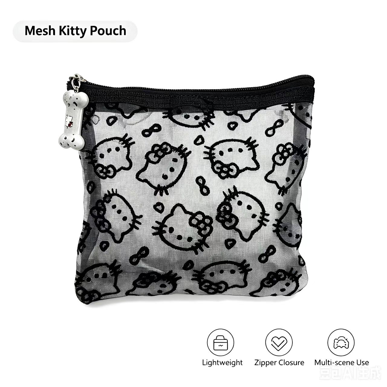 Beauty Preservation Makeup Bag - Przezroczysta kosmetyczka z siatki, saszetka na