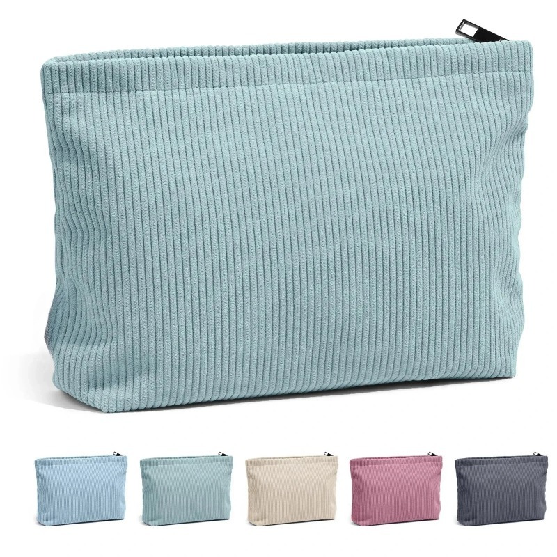 Beauty Preservation Makeup Bag - Kosmetyczka podróżna z sztruksu, przenośna torba