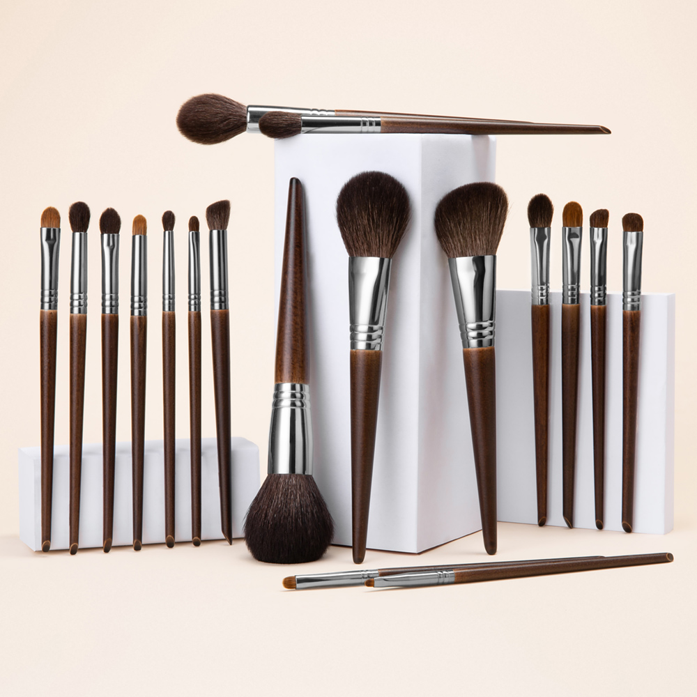 Makeup Beauty Ro - OVW naturalne kozie włosy zestaw pędzli
