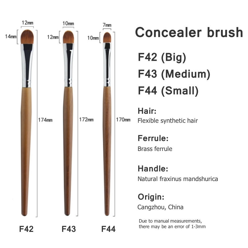 Płaskie pędzle do korektora Ze – Makeup Beauty Ro recenzja i cena