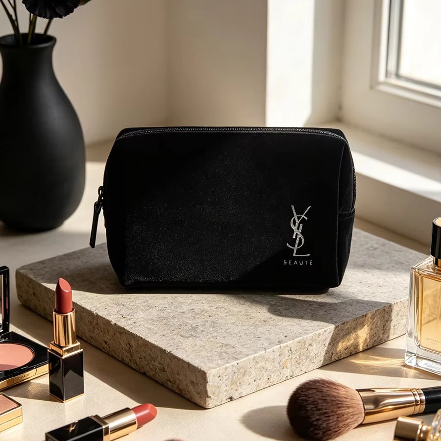 Czarna kosmetyczka YSL z nadru – Ysl Beauty Makeup Bag recenzja i cena