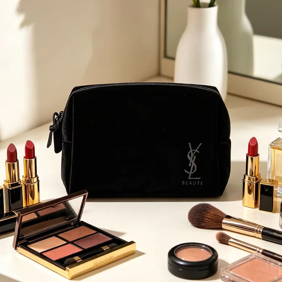 Czarna kosmetyczka YSL z nadru – Ysl Beauty Makeup Bag recenzja i cena