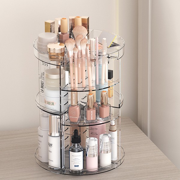 Obrotowy o 360 stopni organize – Beauty Makeup Table recenzja i cena