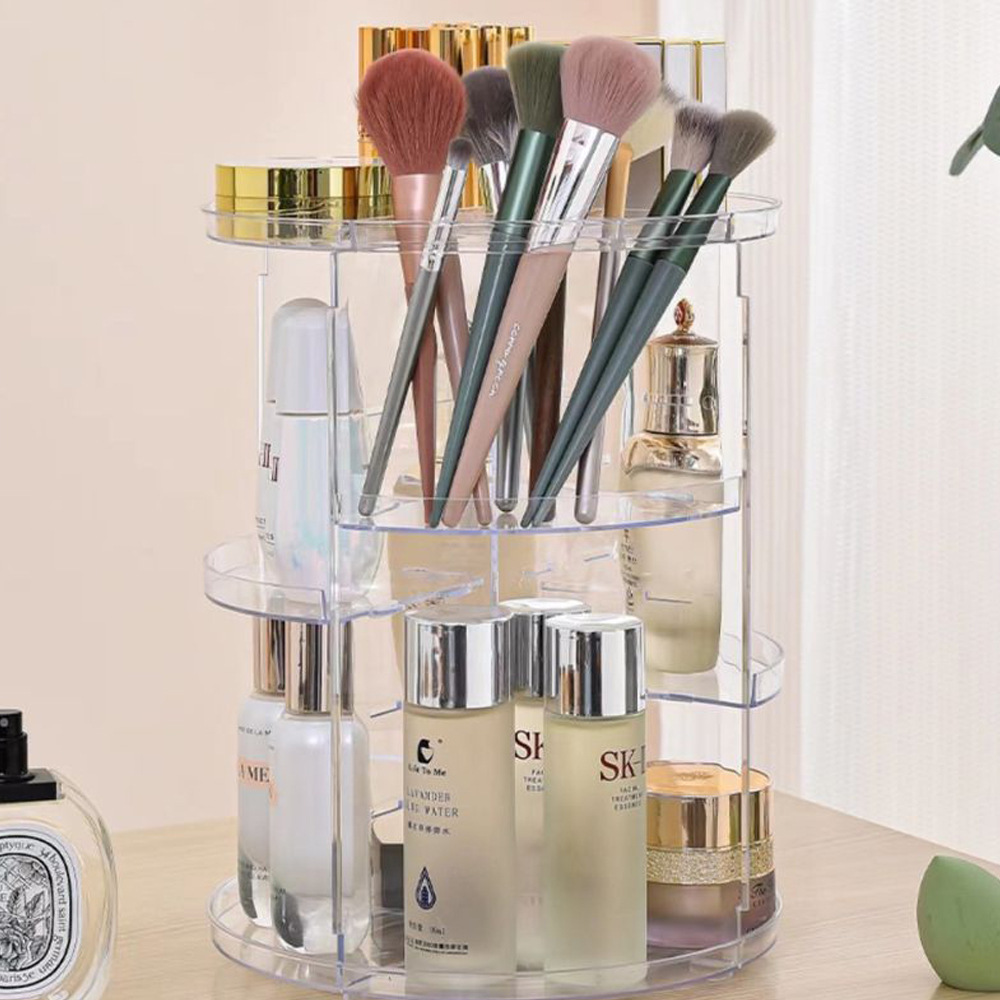 Obrotowy o 360 stopni organize – Beauty Makeup Table recenzja i cena