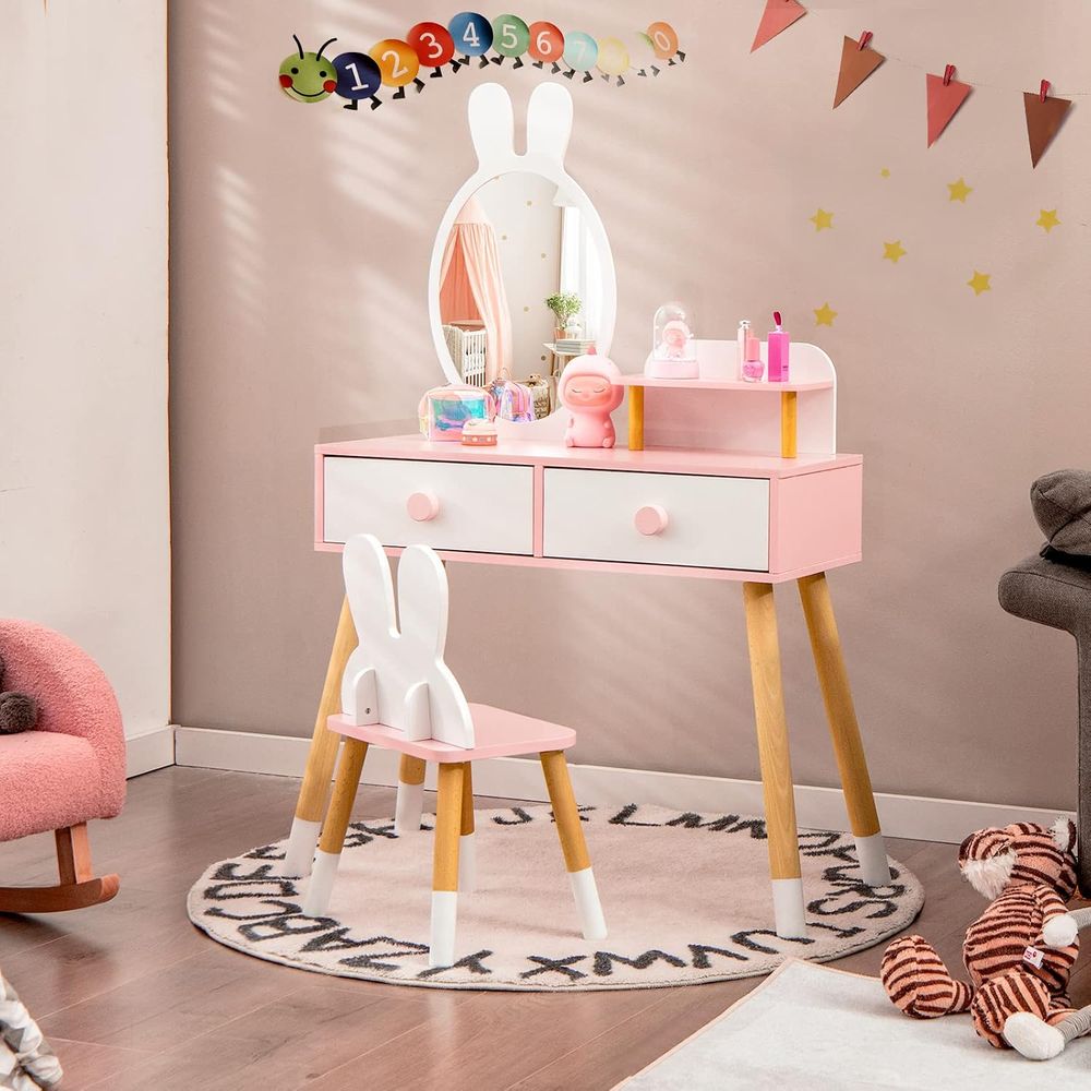EY Kids Vanity, Drewniany zest – Beauty Makeup Set For Kids recenzja i cena
