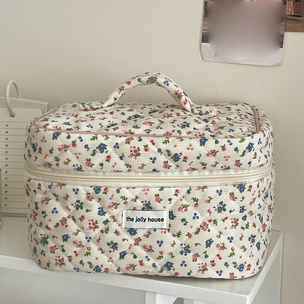 Vintage'owa kwiecista pikowana – Beauty Preservation Makeup Bag recenzja i cena