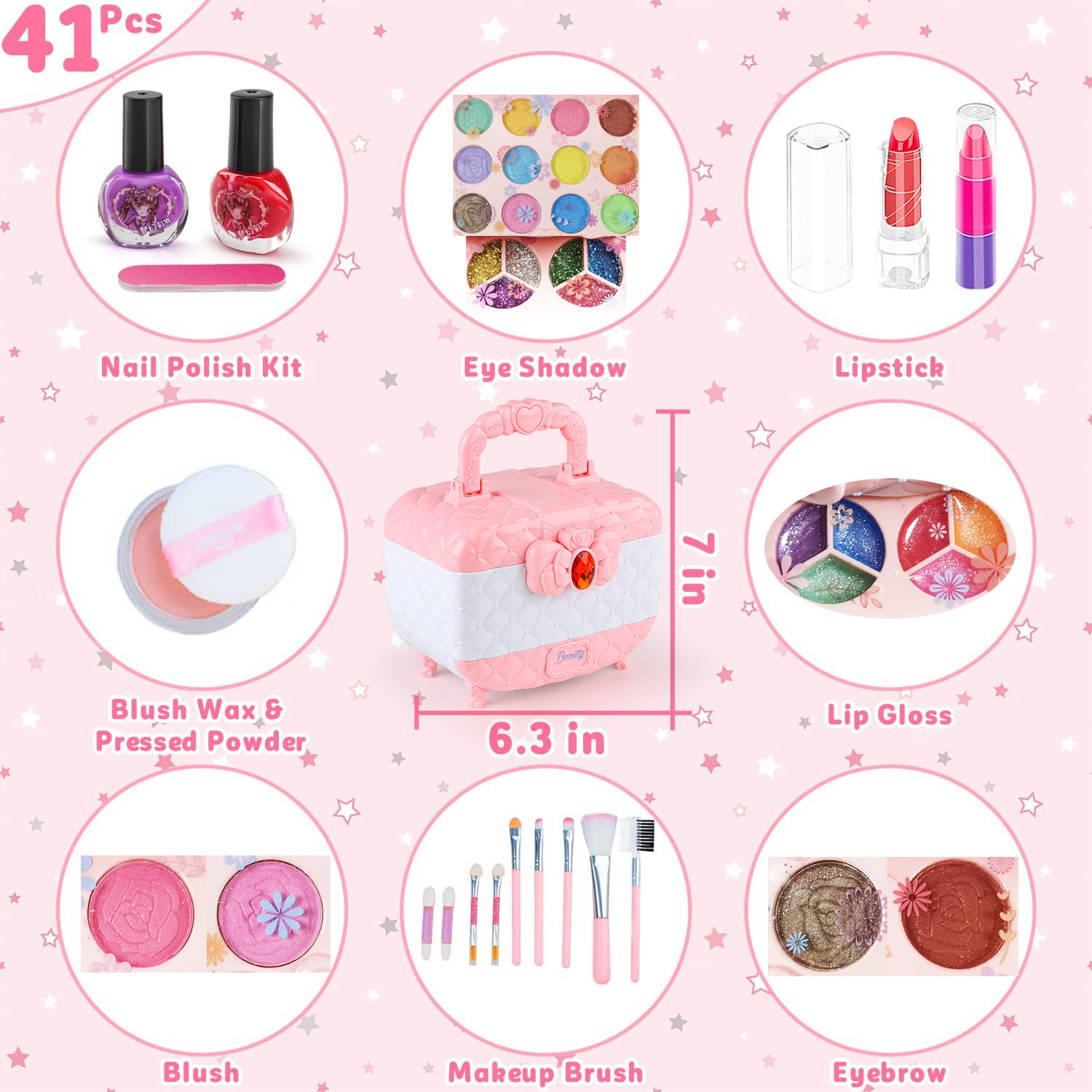 Zestaw zabawek do makijażu dla – Beauty Makeup Set For Kids recenzja i cena